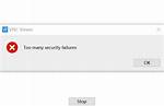 Vncserver Too Many Security Failures