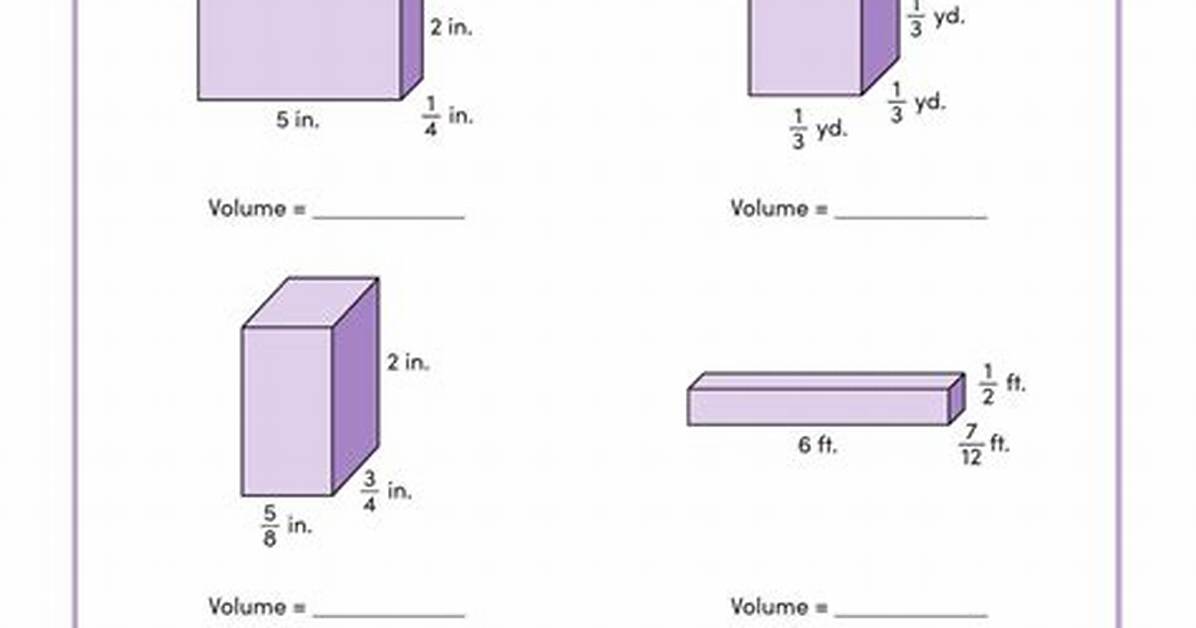 Volume of a Rectangular Cube