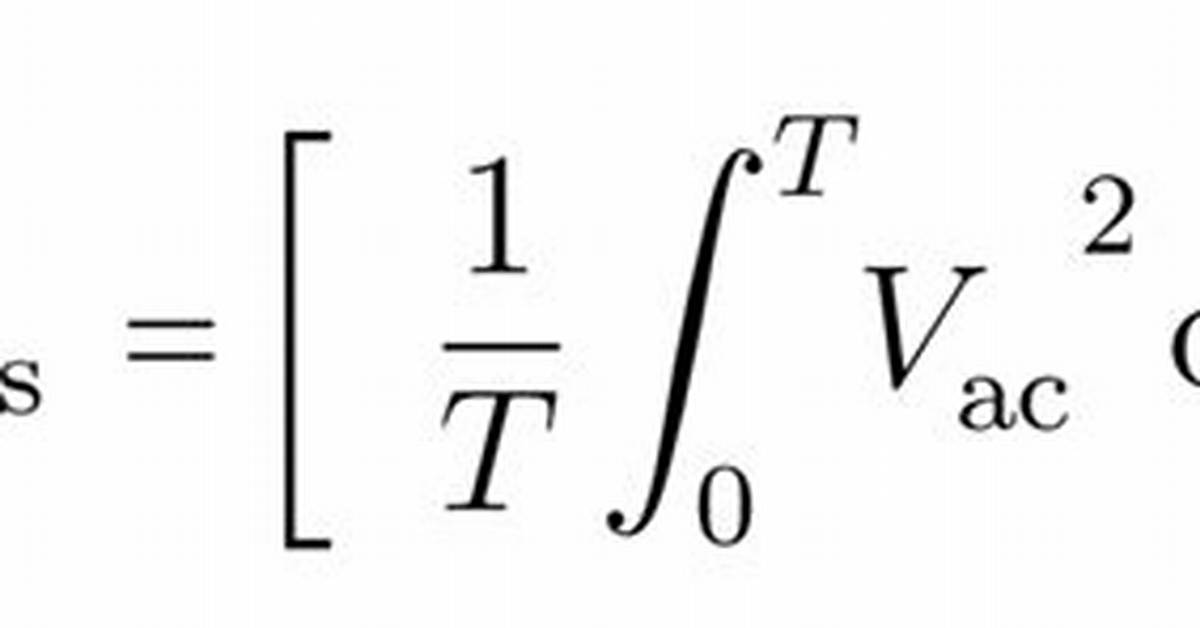 Vrms Equation