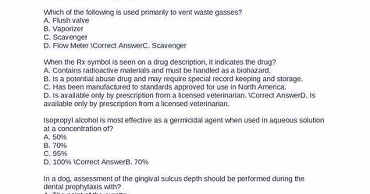 Vtne Practice Test
