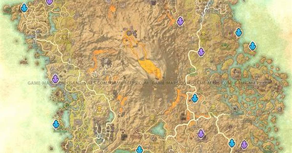 Vvardenfell Skyshards Location Map the Elder Scrolls Online (Eso)