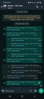 Waiting for Connection in Messages