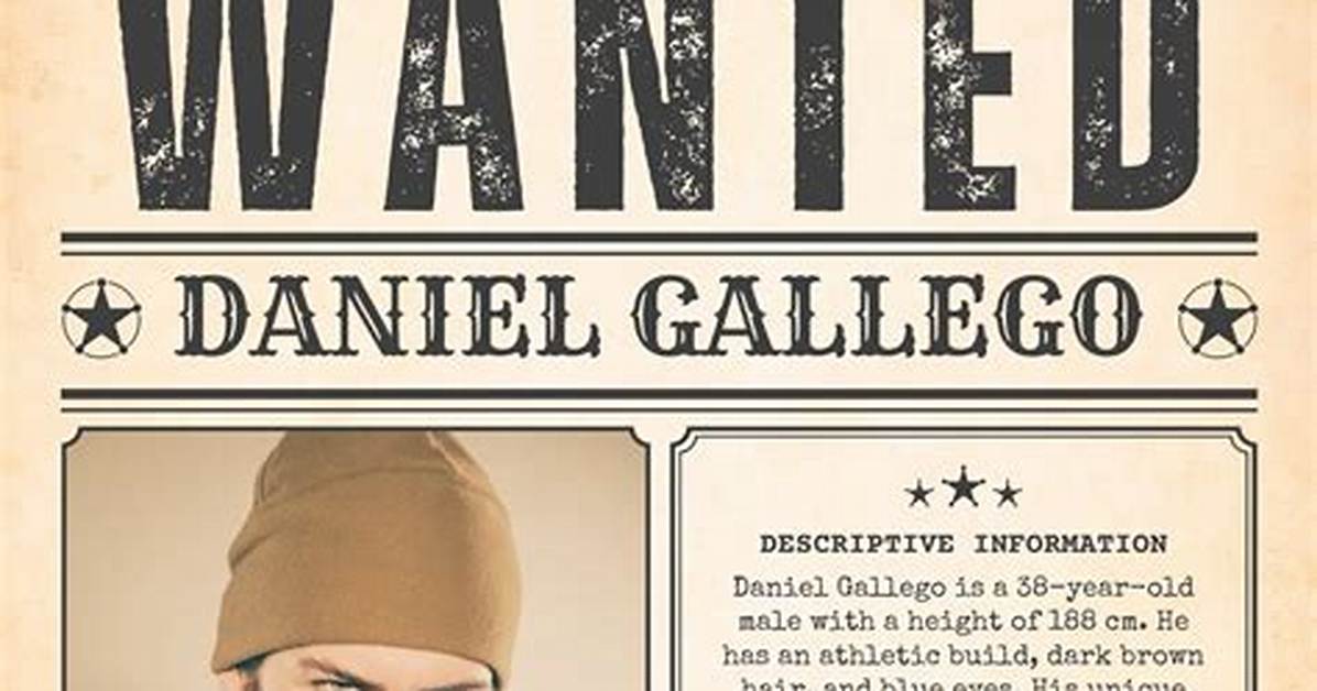 Wanted Poster Template
