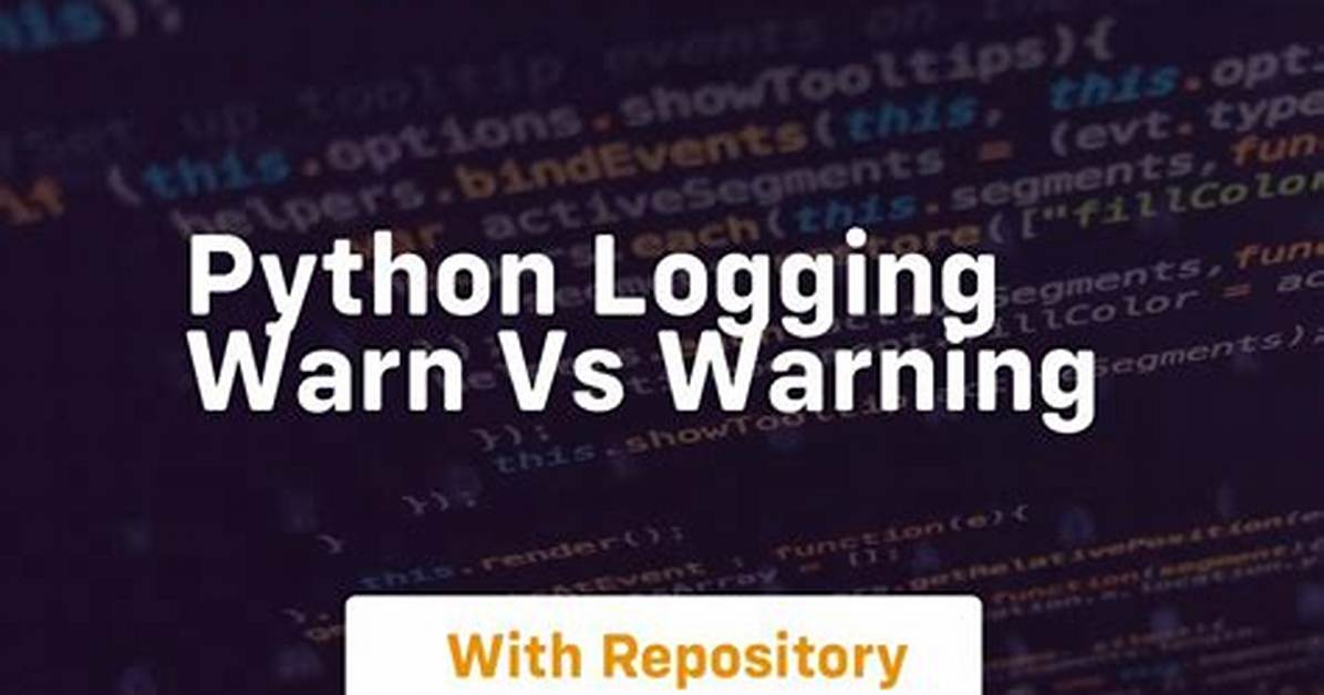 Warnings. Warn() Vs. Logging. Warning()