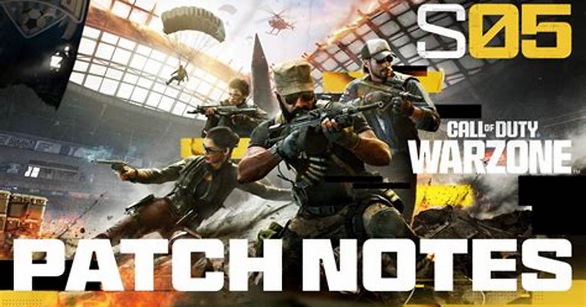 Warzone Patch Notes (13Th January), Cod Update Size & Playlist Changes