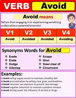Was Avoid a Verb?