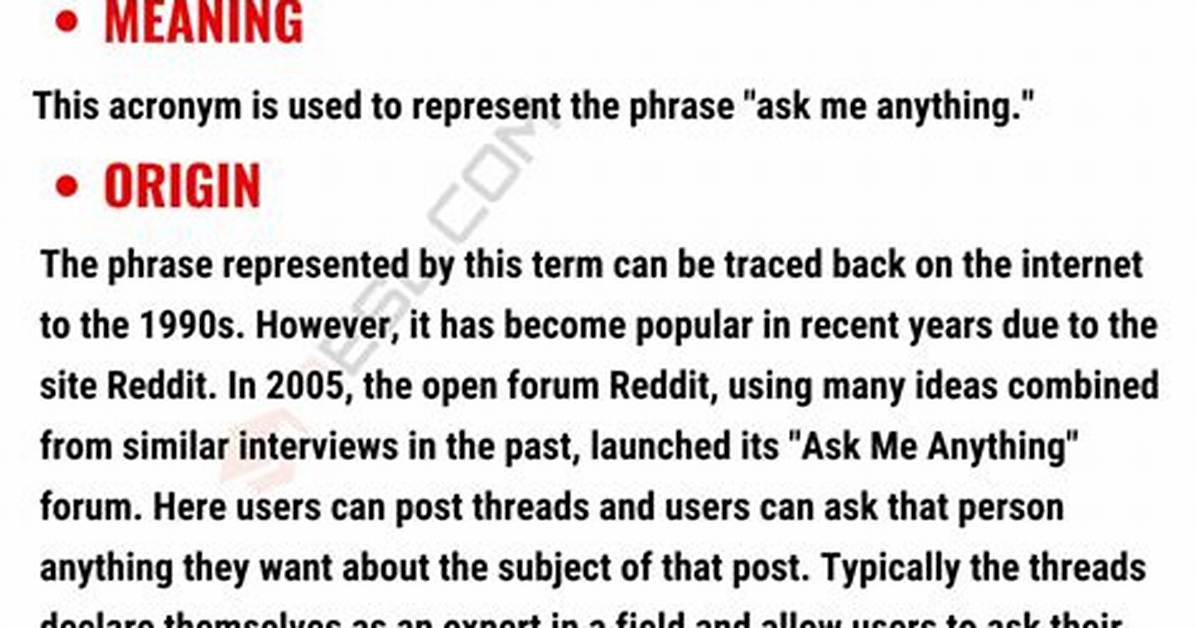 Was Does Ama Mean?