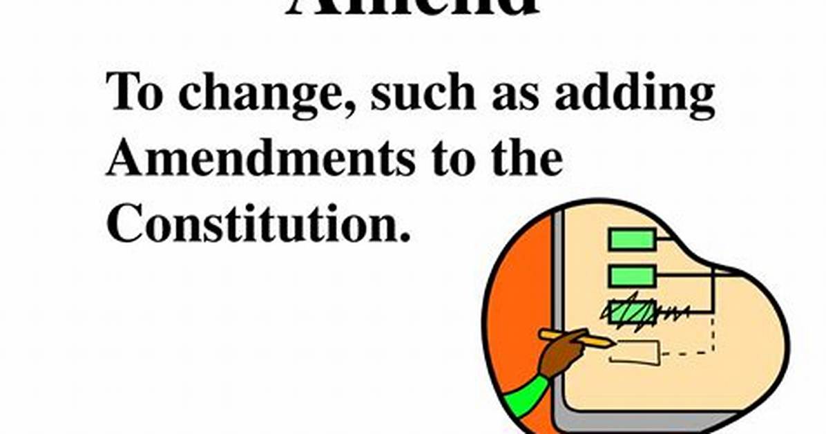 Was Does Amend Mean?