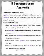 Was Does Apathetic Mean?