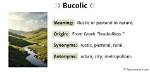 Was Does Bucolic Mean?