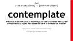Was Does Contemplated Mean?