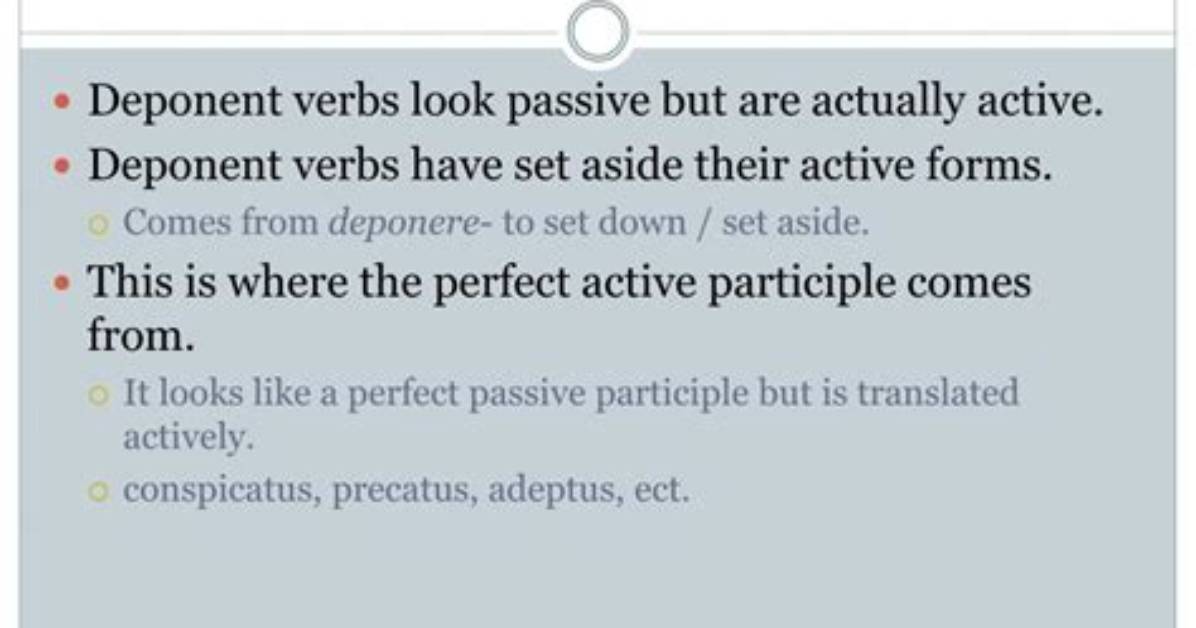 Was Does Deponent Mean?