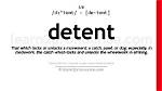 Was Does Detent Mean?