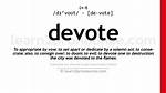 Was Does Devote Mean?
