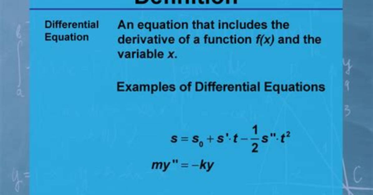 Was Does Differential Mean?