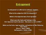 Was Does Entrapment Mean?