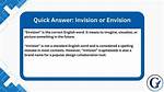 Was Does Envision Mean?