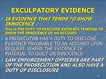 Was Does Exculpatory Mean?