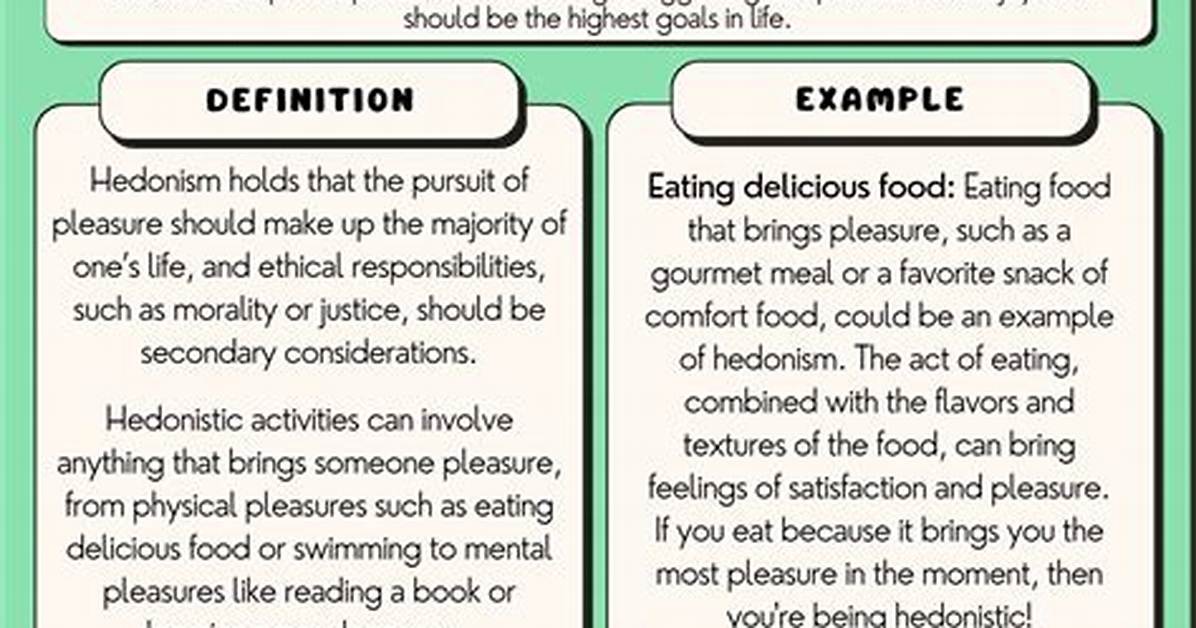 Was Does Hedonic Mean?