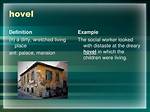 Was Does Hovel Mean?