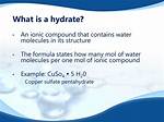 Was Does Hydrate Mean?