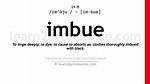 Was Does Imbue Mean?