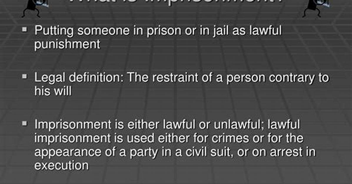 Was Does Imprison Mean?