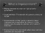 Was Does Imprison Mean?