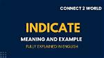Was Does Indicate Mean?