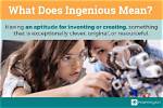 Was Does Ingenious Mean?