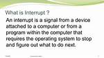 Was Does Interrupt Mean?