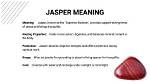 Was Does Jasper Mean?