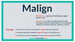 Was Does Maligned Mean?
