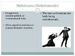 Was Does Melodramatic Mean?