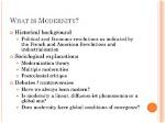 Was Does Modernity Mean?
