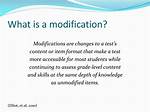Was Does Modification Mean?