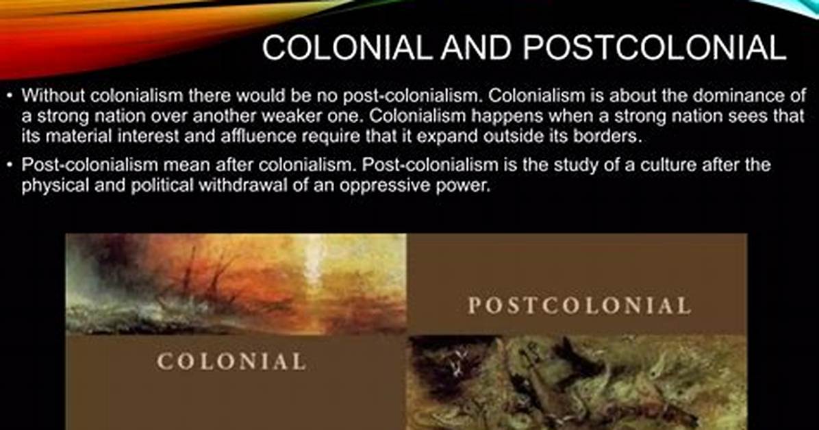 Was Does Postcolonial Mean?