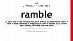 Was Does Ramble Mean?