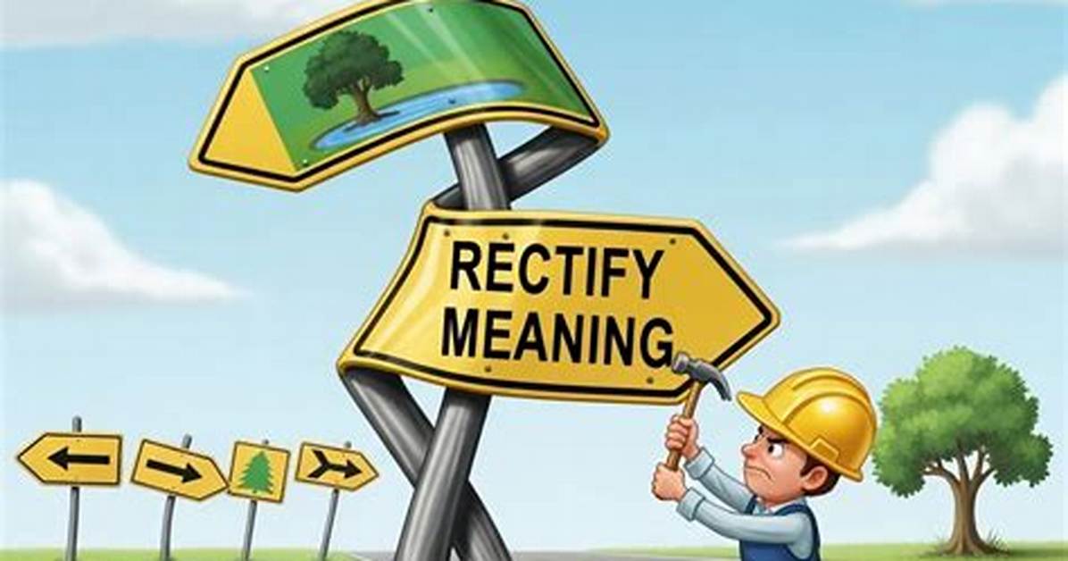 Was Does Rectify Mean?