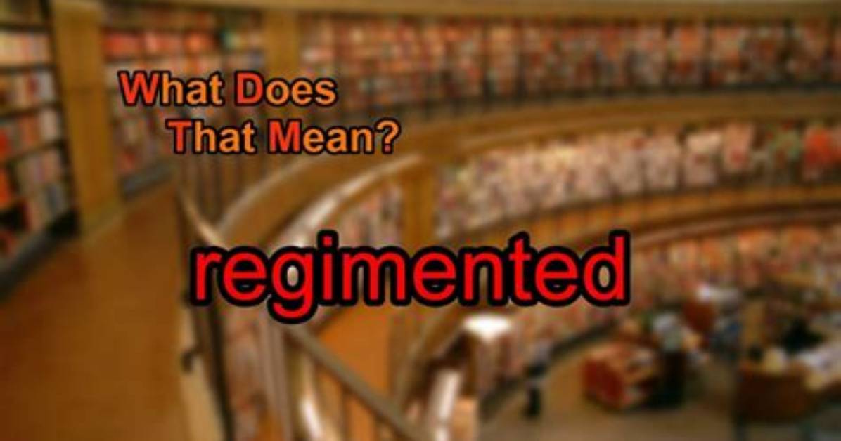 Was Does Regimented Mean?
