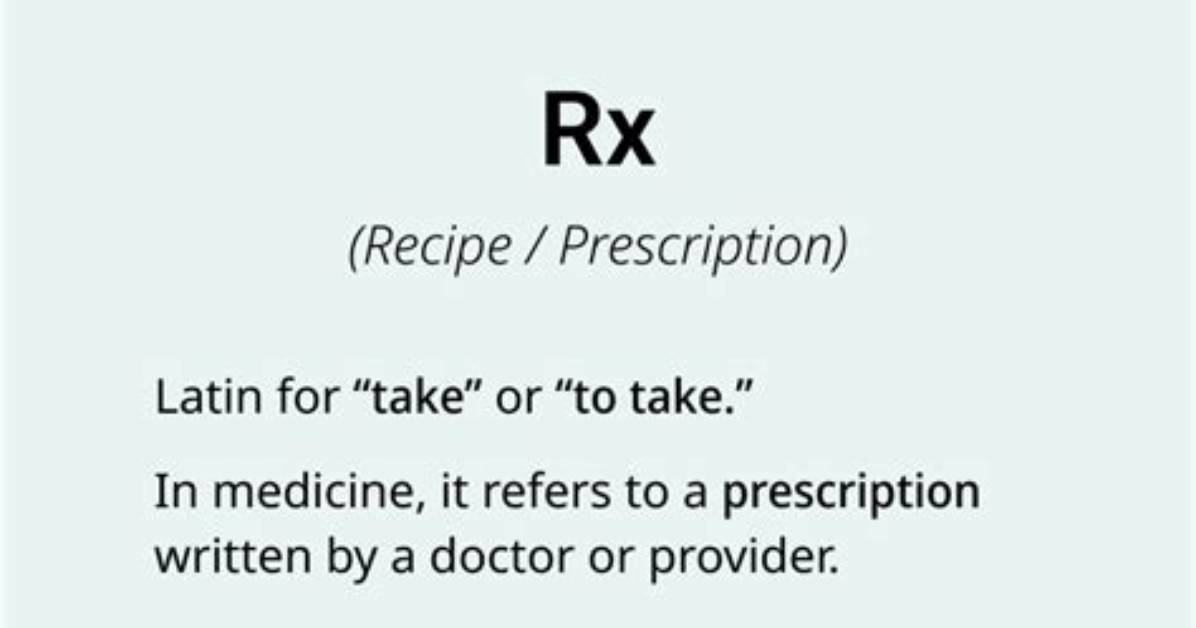 Was Does Rx Mean?