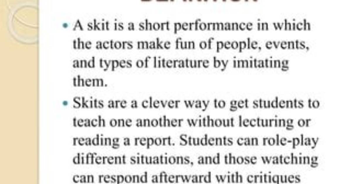 Was Does Skit Mean?