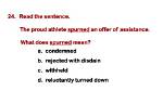 Was Does Spurned Mean?