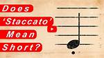 Was Does Staccato Mean?