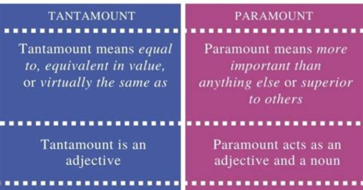 Was Does Tantamount Mean?