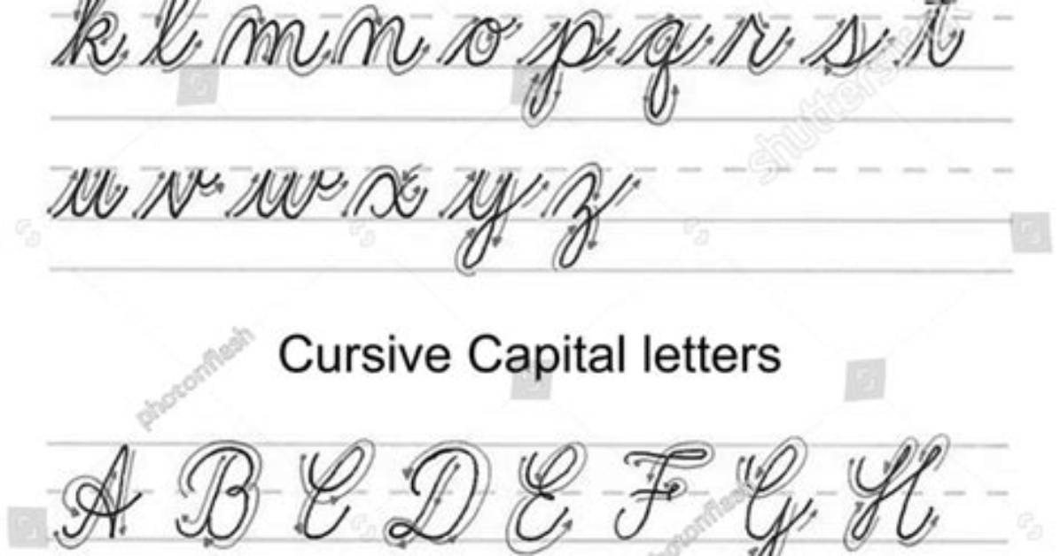 Was in Cursive Writing?