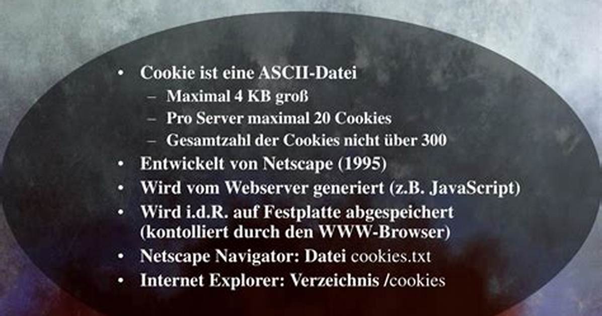 Was Ist Ein Cookie?