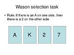 Was on Selection Task?