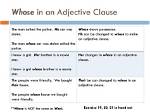 Was Whose an Adjective?