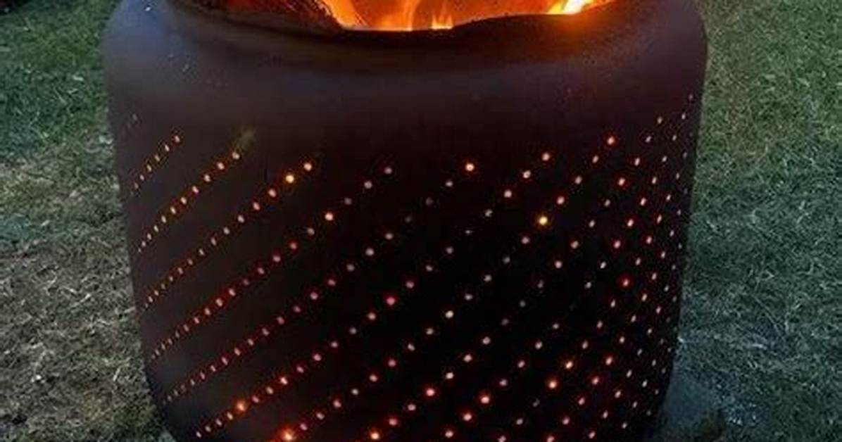 Washer Drum Fire Pit